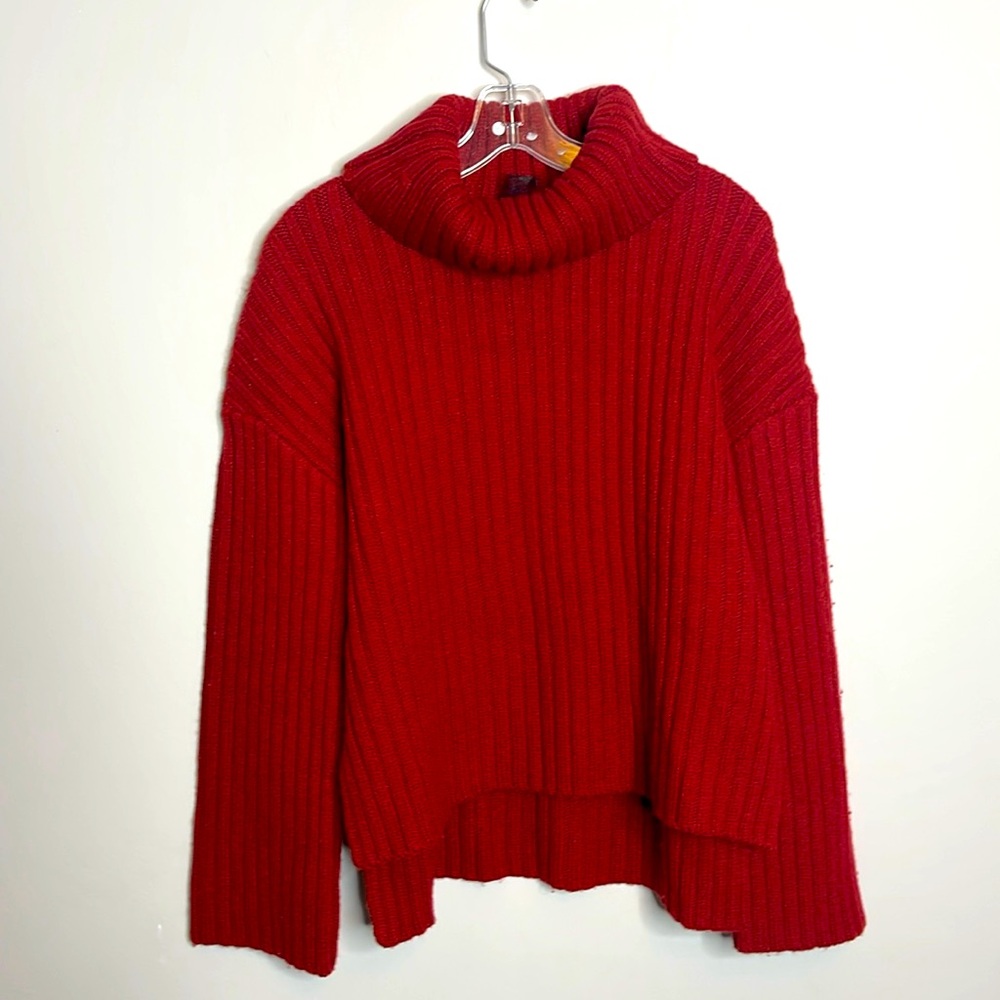 NAADAM HIGH LOW OVERSIZED TURTLENECK SWEATER SMALL NEW